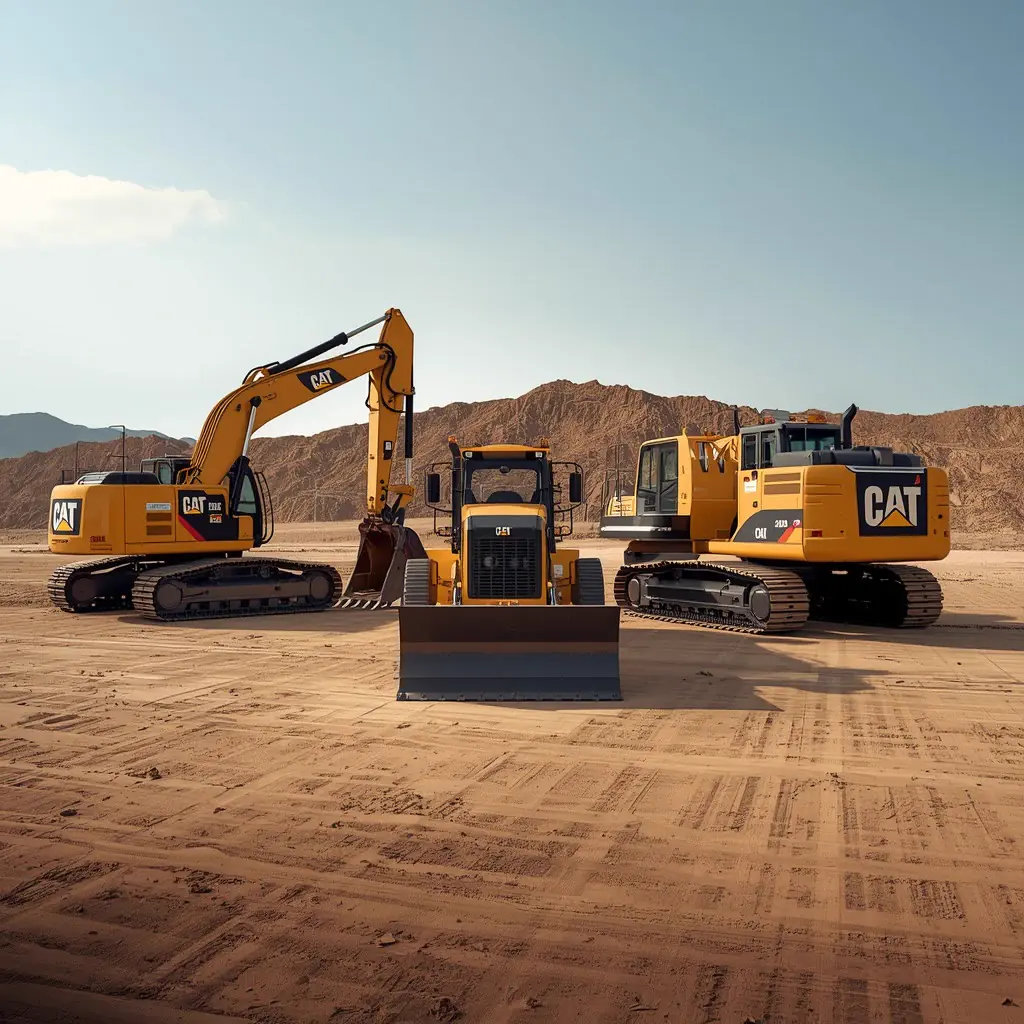 RBW plant hire equipment including TLB and construction machinery on site