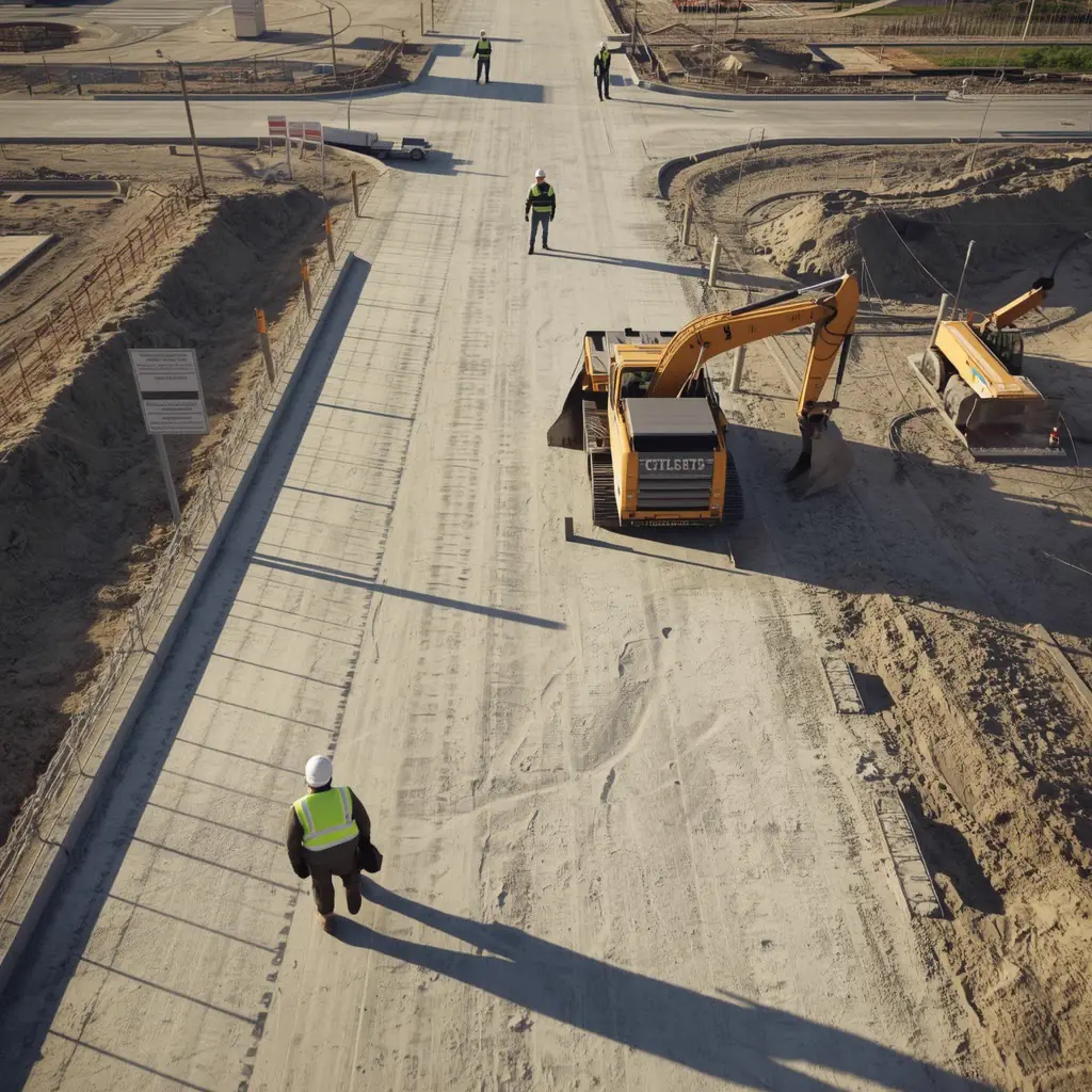 RBW civil construction project showing road works and infrastructure development