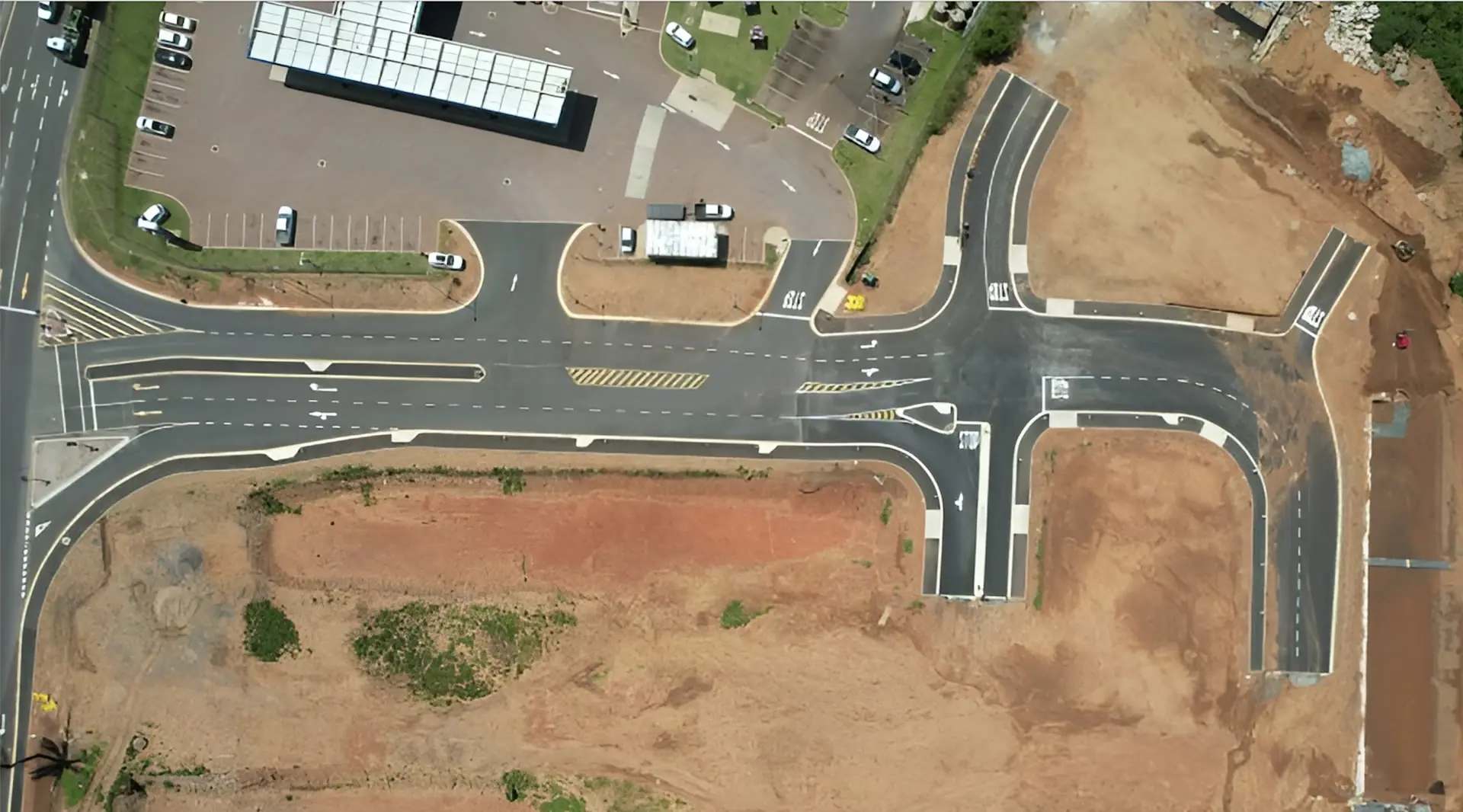 RBW construction project showing roadworks and civil engineering