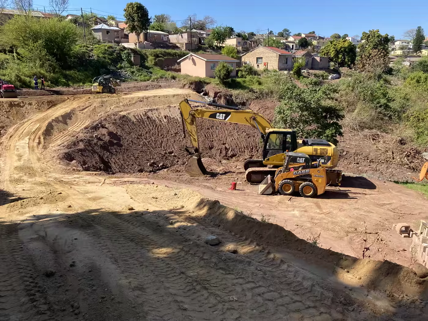 RBW civil engineering project showing completed road construction and infrastructure work